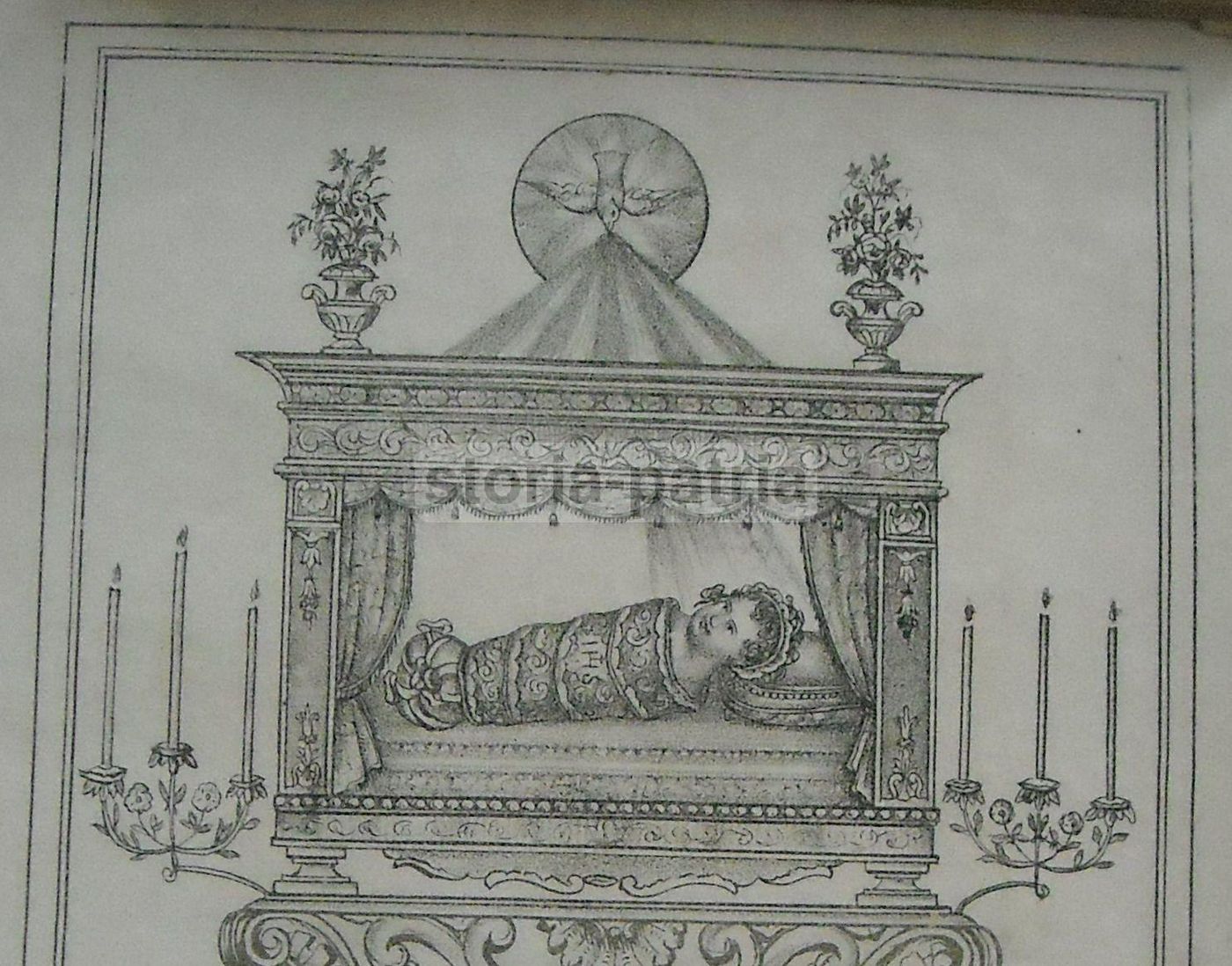 Stampa Litografica Devozionale Di Giandonato, Lama Dei Peligni, XIX Secolo