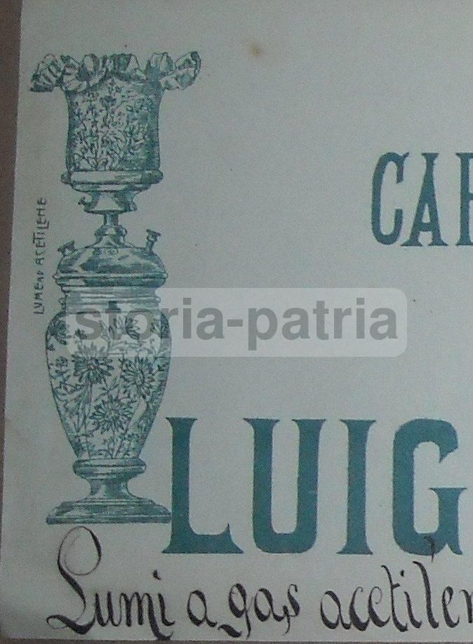 Volantino Pubblicitario Antico Acetilene Lanciano Luigi Maiella