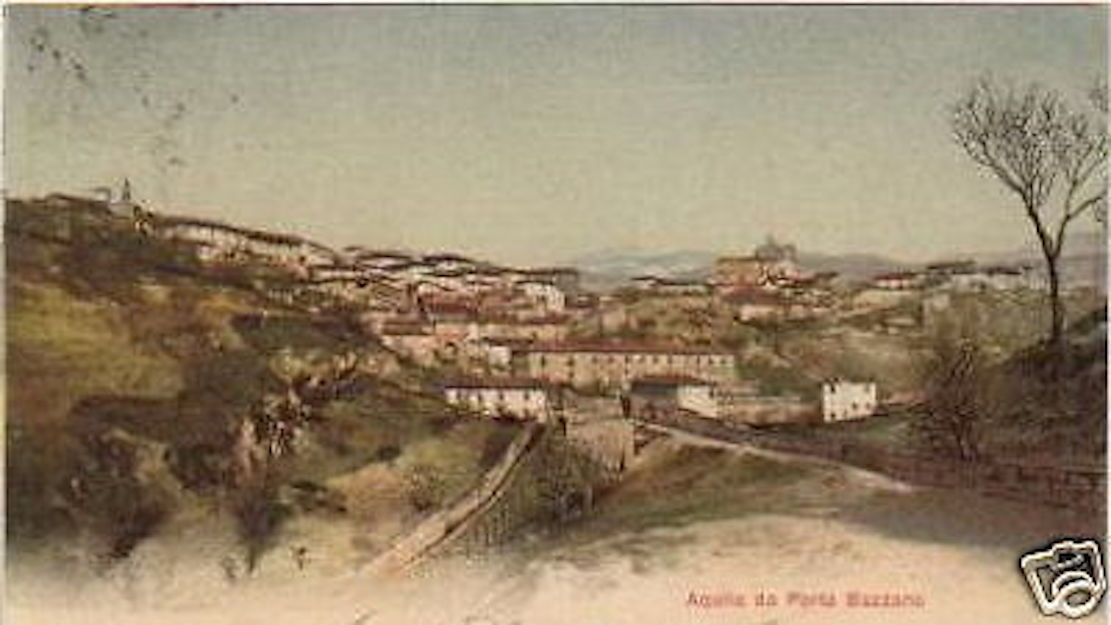 Cartolina Antica L'Aquila Da Porta Bazzano, Fine '800   Primo '900