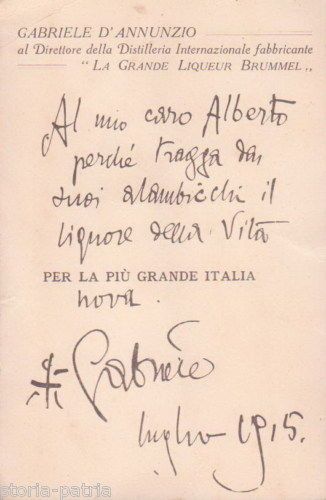 Cartolina Pubblicitaria Distilleria Internazionale Pescara 1900