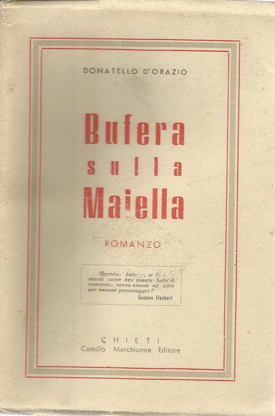 Bufera Sulla Maiella Di Donatello d'Orazio, 1950