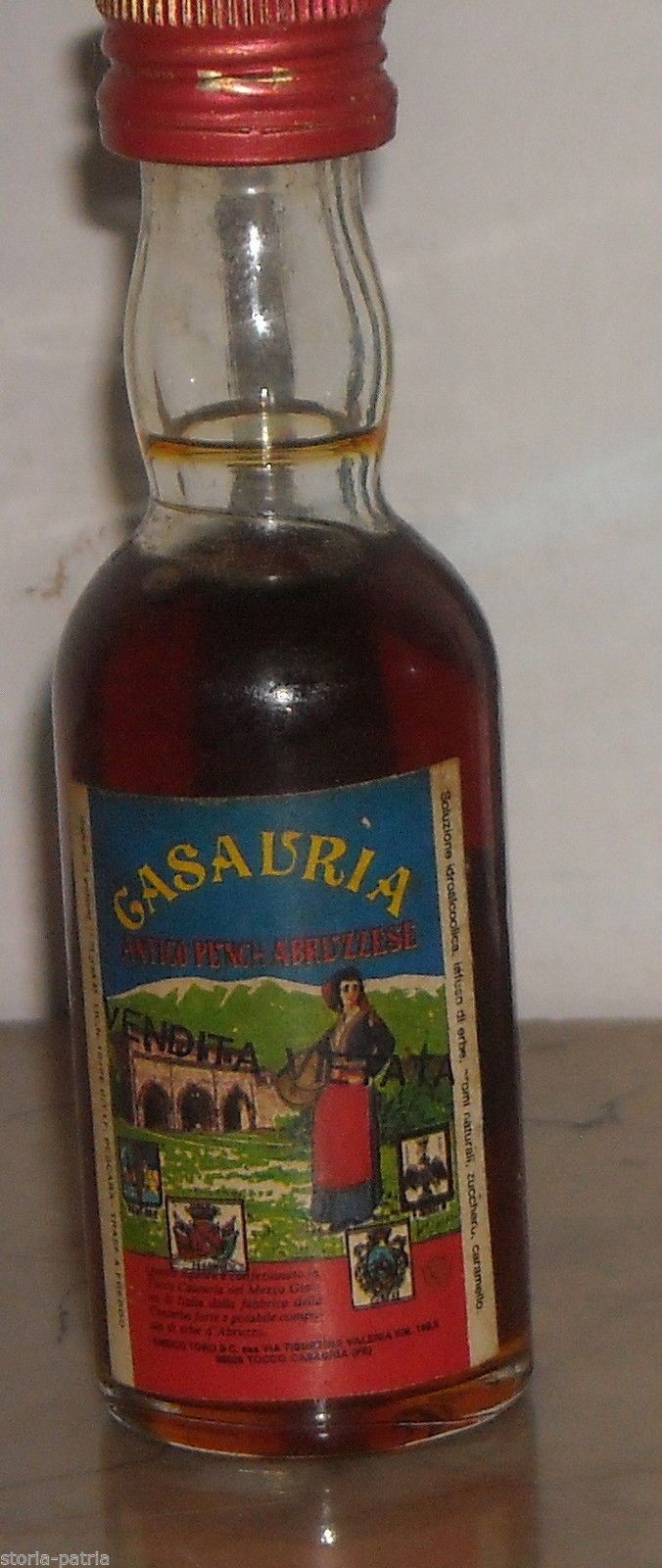 Bottiglia Mignon Liquore Casauria Tocco Casauria Pescara Vintage