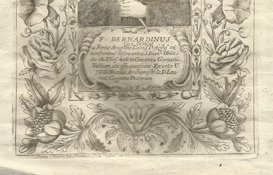Stampa Popolare Di San Bernardino, Pettorano, Abruzzo. Incisione Di Anna Teresa Aranco