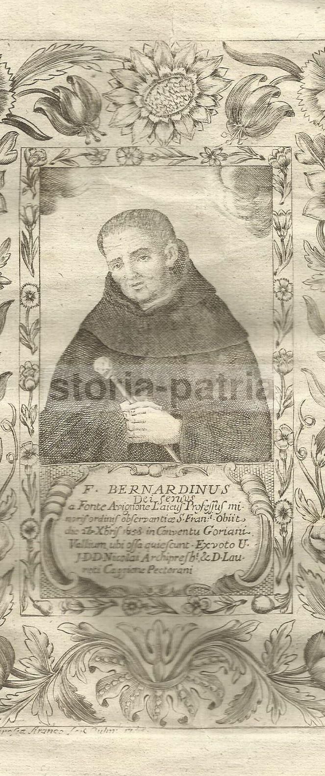 Stampa Popolare Di San Bernardino, Pettorano, Abruzzo. Incisione Di Anna Teresa Aranco