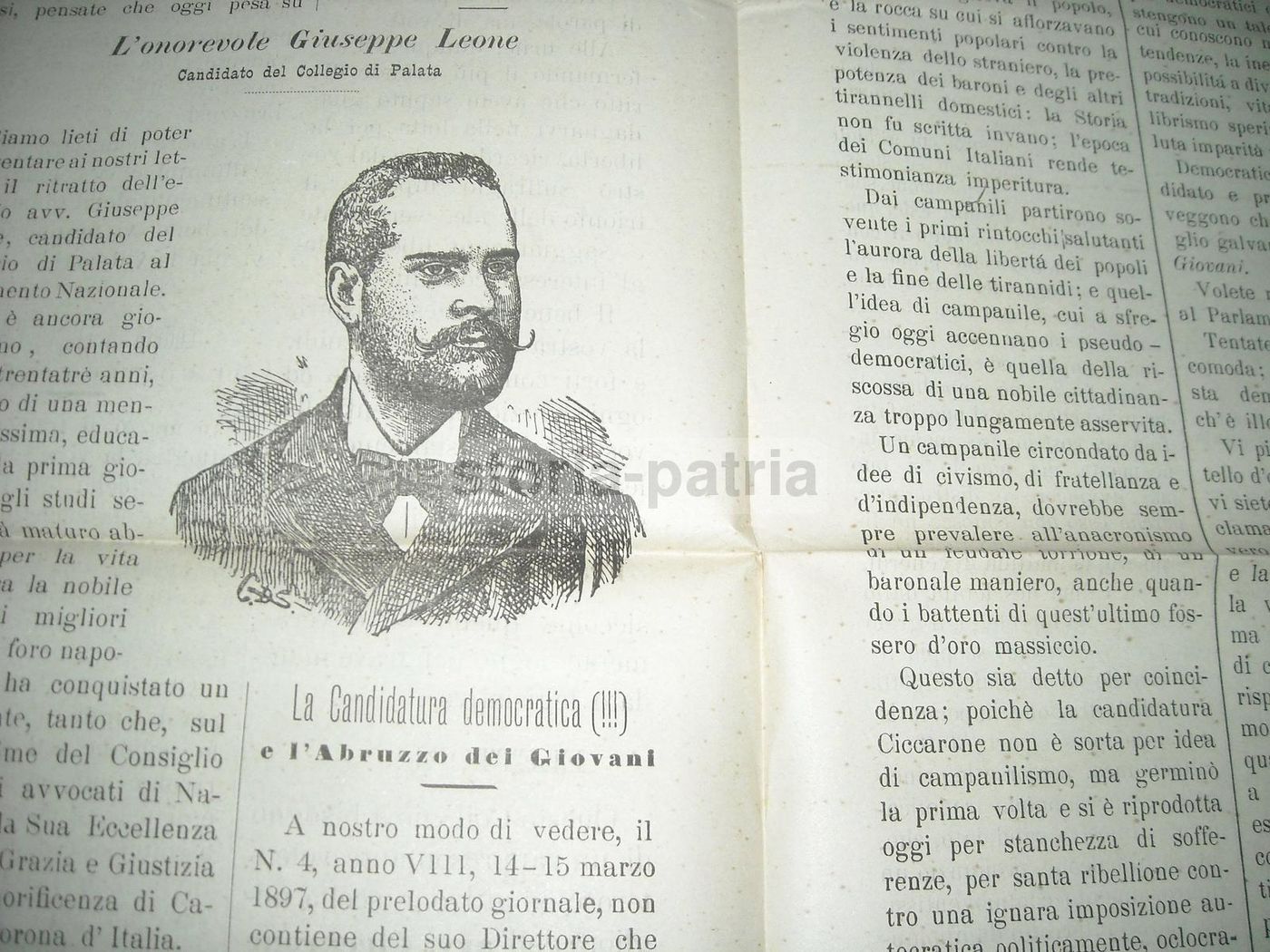 Corriere Della Domenica 1897, Vasto: Elezioni Ciccarone E Filippo Palizzi