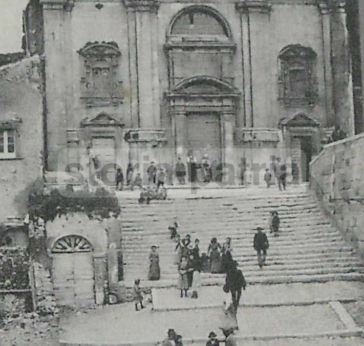 Cartolina Antica Popoli Chiesa SS. Trinità Abruzzo Gizzarelli