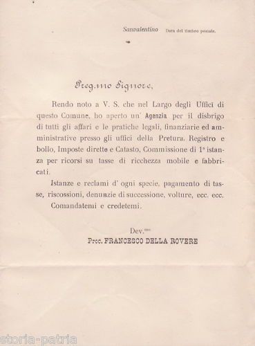 Volantino Pubblicitario Agenzia Della Rovere, San Valentino In Abruzzo