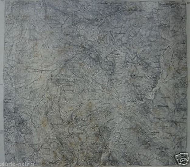Mappa Topografica Montefalcone Del Sannio, 1875, IGM, Abruzzo
