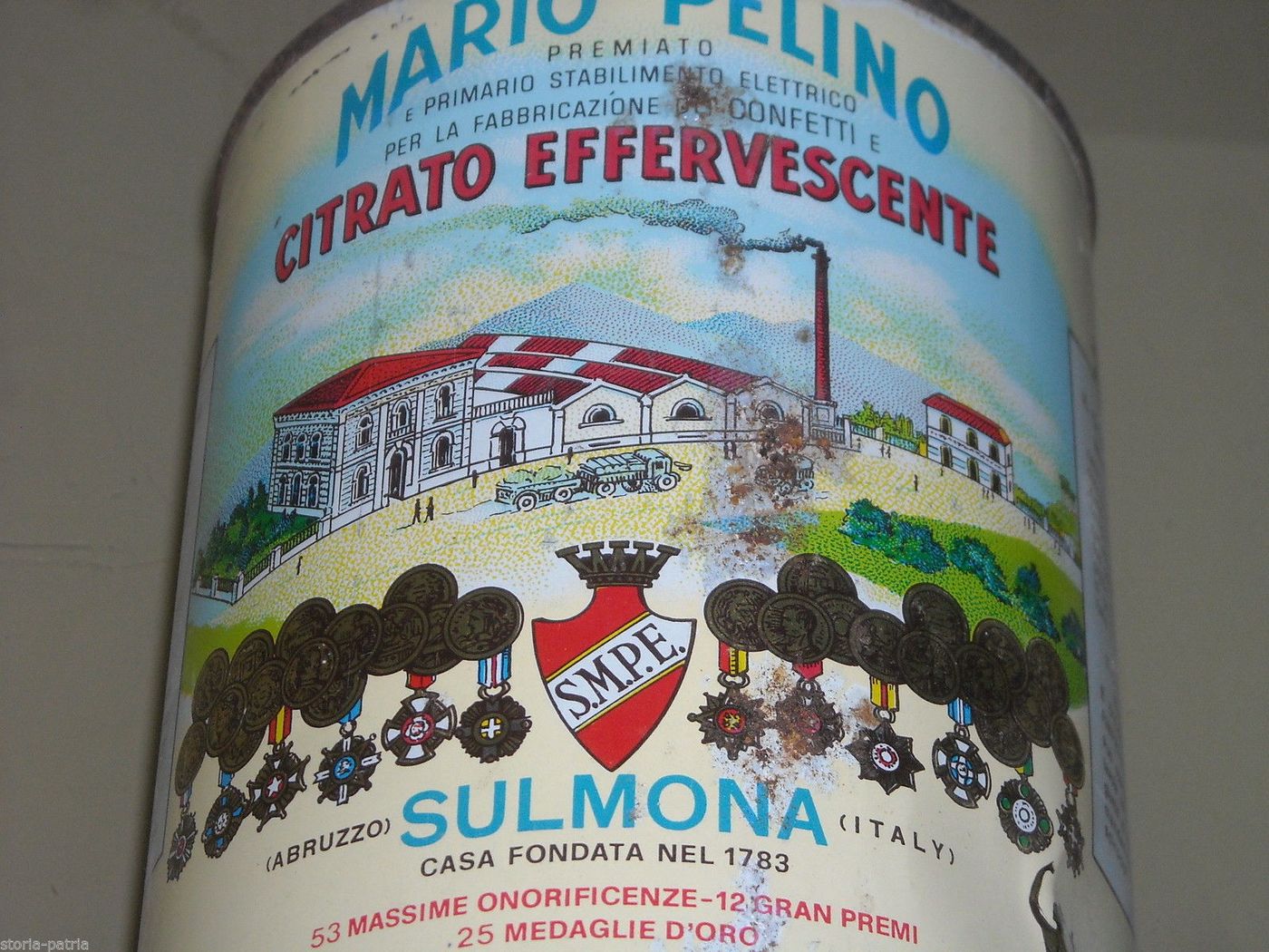 Scatola Pubblicitaria Citrato Effervescente Mario Pelino Sulmona