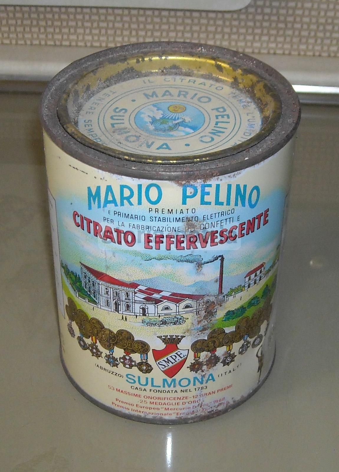 Scatola Pubblicitaria Citrato Effervescente Mario Pelino Sulmona
