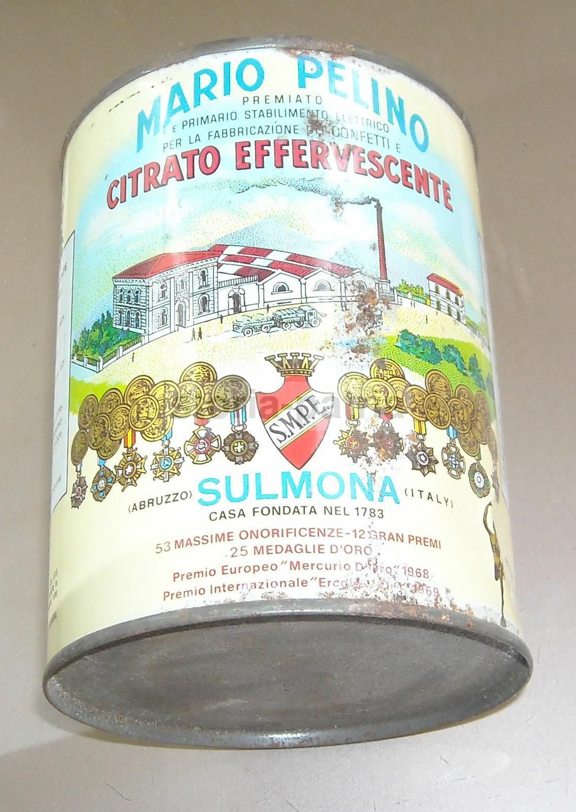 Scatola Pubblicitaria Citrato Effervescente Mario Pelino Sulmona