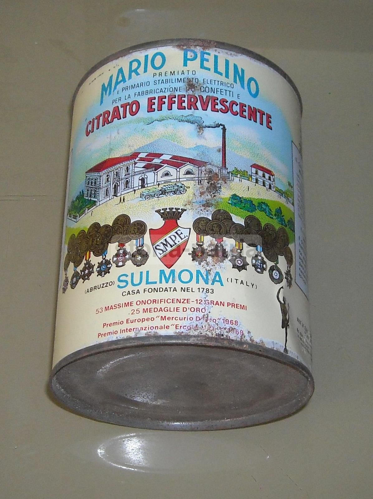 Scatola Pubblicitaria Citrato Effervescente Mario Pelino Sulmona