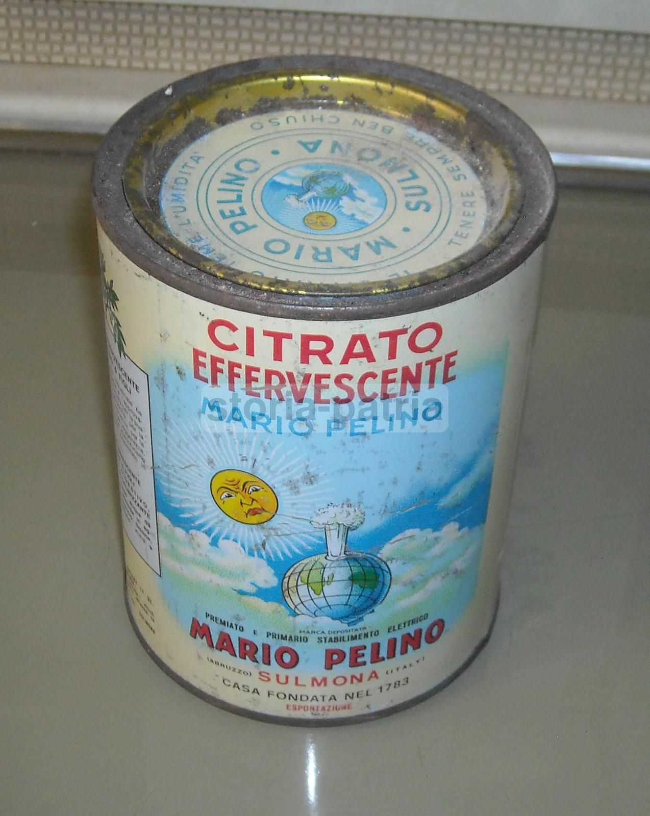 Scatola Pubblicitaria Citrato Effervescente Mario Pelino Sulmona