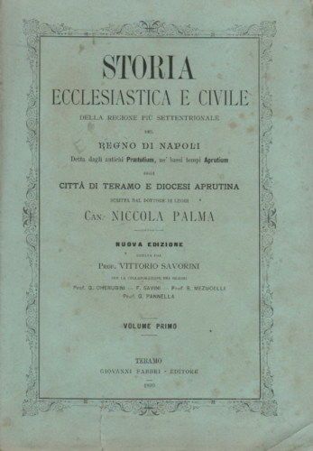 Storia Ecclesiastica E Civile Della Regione Più Settentrionale Del Regno Di Napoli