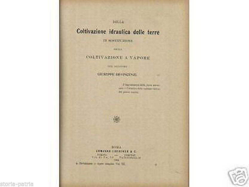 Opere Complete Di Giuseppe De Vincenzi (1913 1915)   Economia Agraria E Infrastrutture