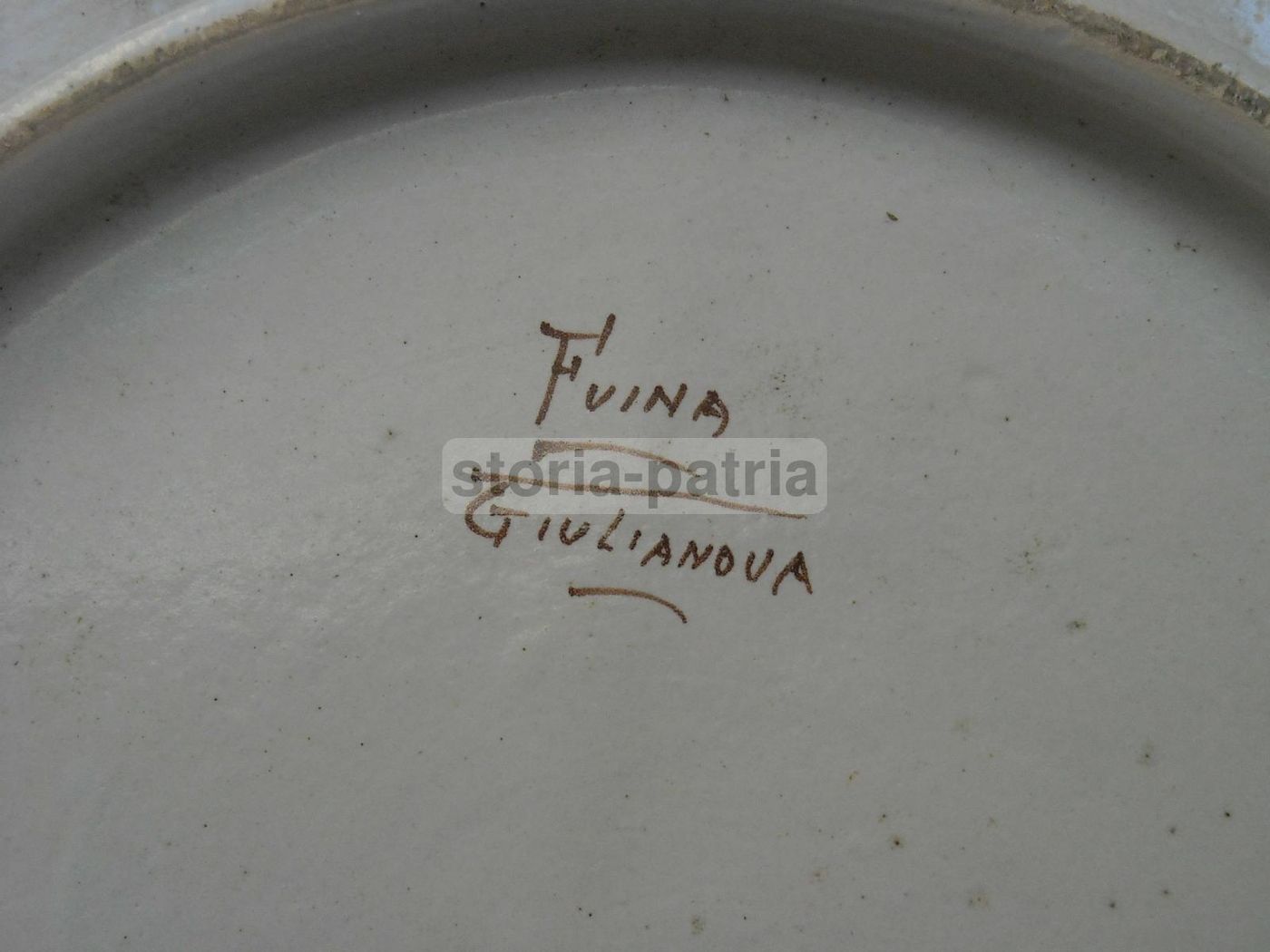 Piatto In Ceramica Fuina, Giulianova: Veduta Paesaggistica Dell'Abruzzo