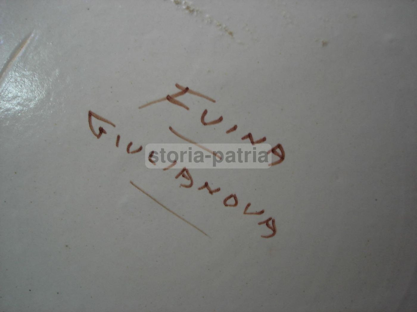 Piatto Ceramica Fuina Giulianova Paesaggio Abruzzo Anni '50