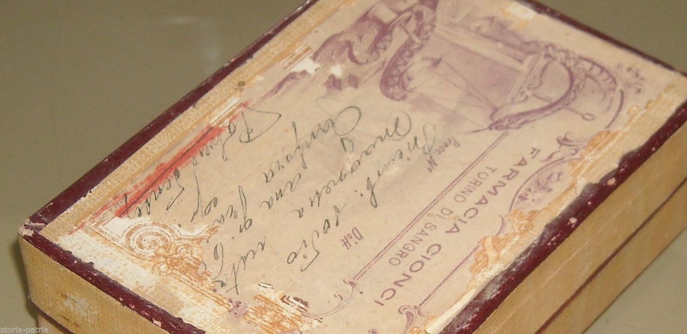 Antica Scatola Farmacia Cionci Torino Di Sangro Abruzzo Inizio 900