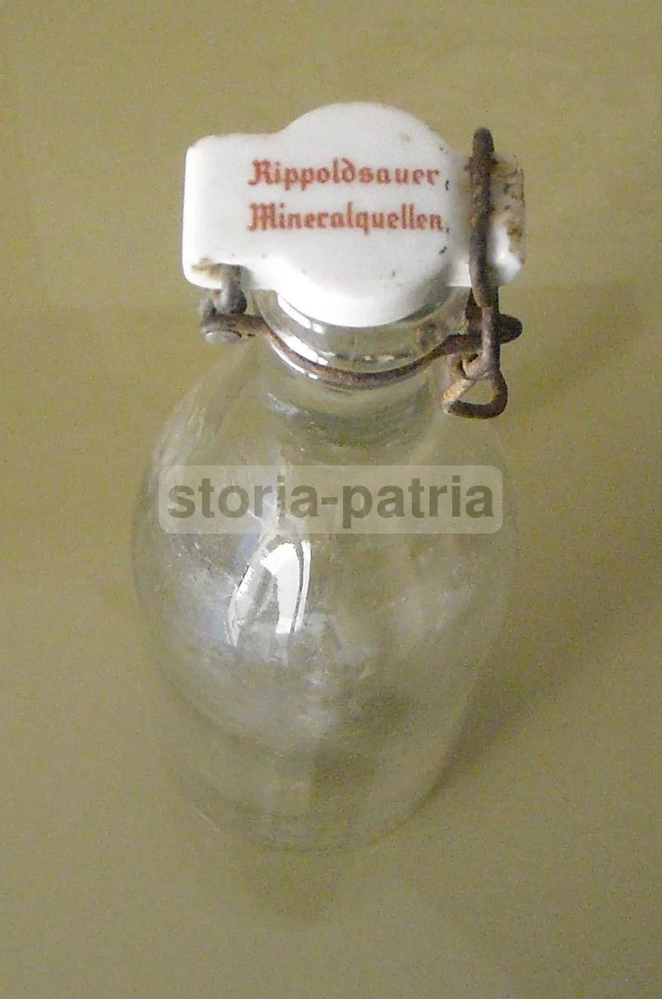Peterstaler Rippoldsauer Mineral Water Bottle, 1930s Period