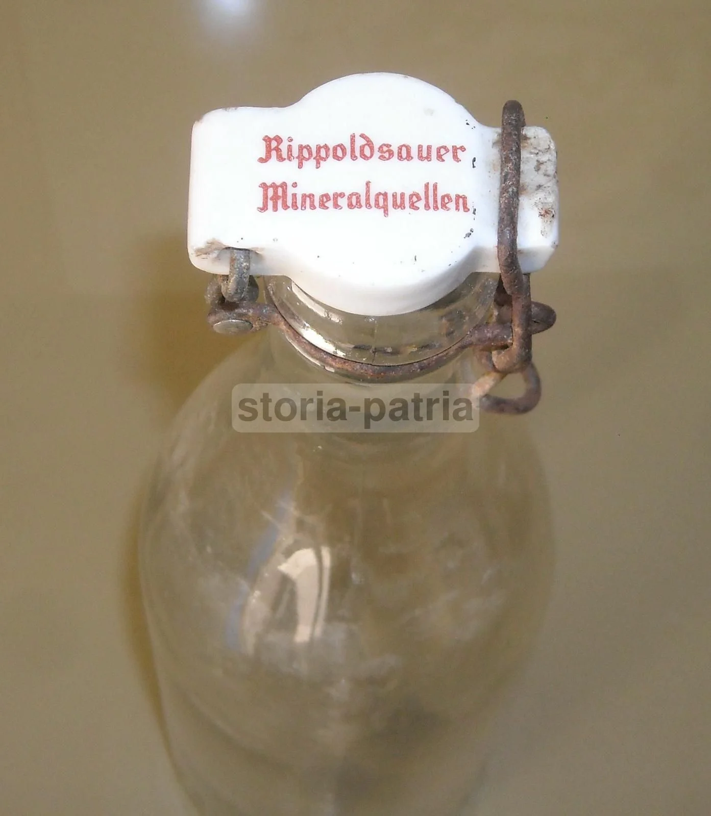 Peterstaler Rippoldsauer Mineral Water Bottle, 1930s Period
