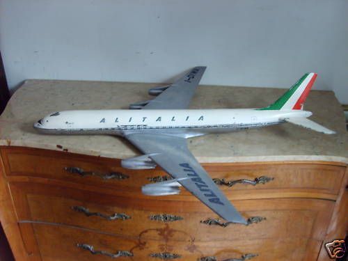 Modellino Aereo Alitalia Fonderia Nucci Roma Anni 60