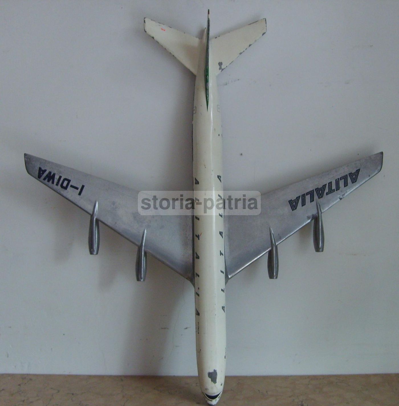 Modellino Aereo Alitalia Fonderia Nucci Roma Anni 60