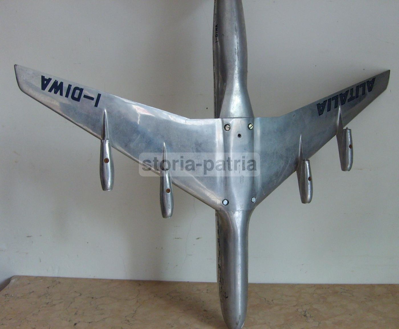 Modellino Aereo Alitalia Fonderia Nucci Roma, Anni '60