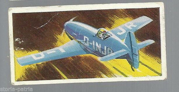 Figurina Lyons Tea Messerschmitt 209 Wings Of Speed N. 12, Anni '50