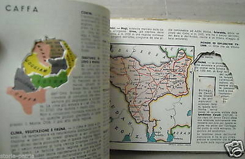 Atlante Etiopia 1936 Ortelli Con Pubblicità Fiat Sironi E Radio