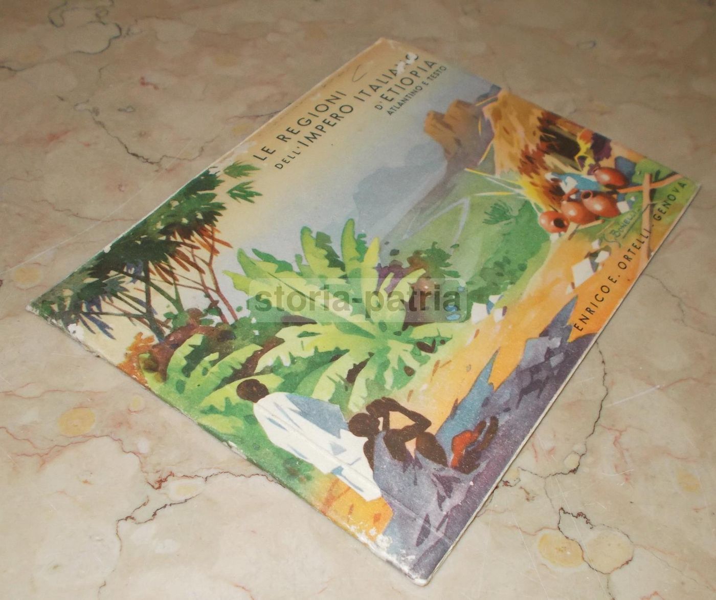 Atlante Etiopia 1936 Ortelli Con Pubblicità Fiat Sironi E Radio