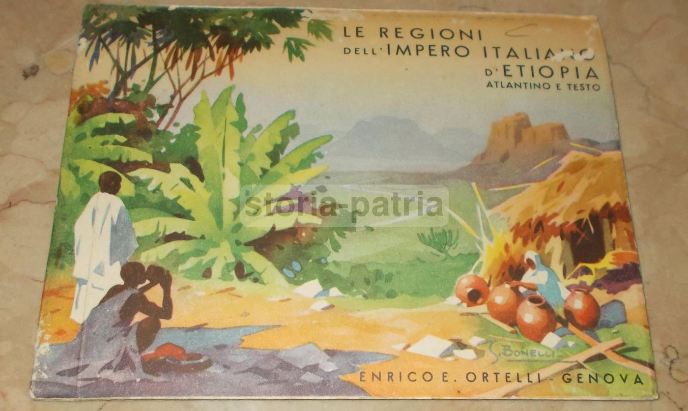 Atlante Etiopia 1936 Ortelli Con Pubblicità Fiat Sironi E Radio