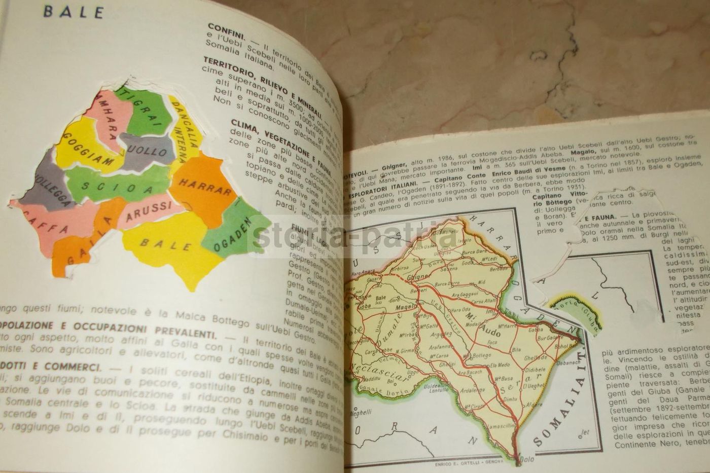 Atlante Etiopia 1936 Ortelli Con Pubblicità Fiat Sironi E Radio