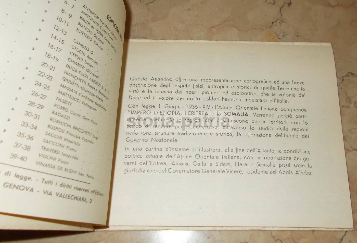 Atlante Etiopia 1936 Ortelli Con Pubblicità Fiat Sironi E Radio