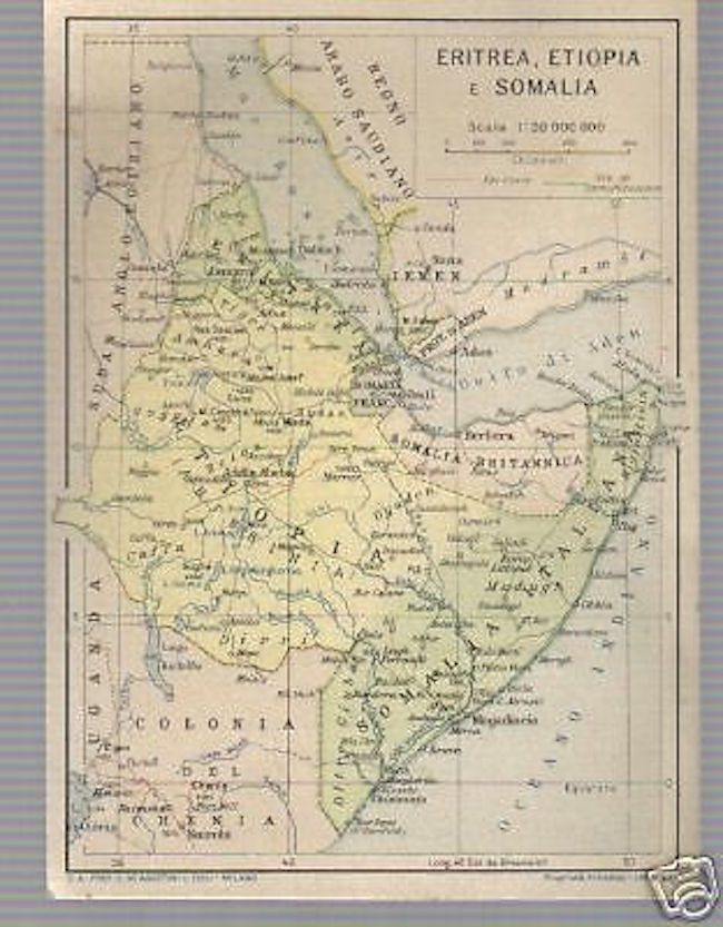 Cartolina Pubblicitaria Chatelain, Colonie Italiane In Africa, 1935