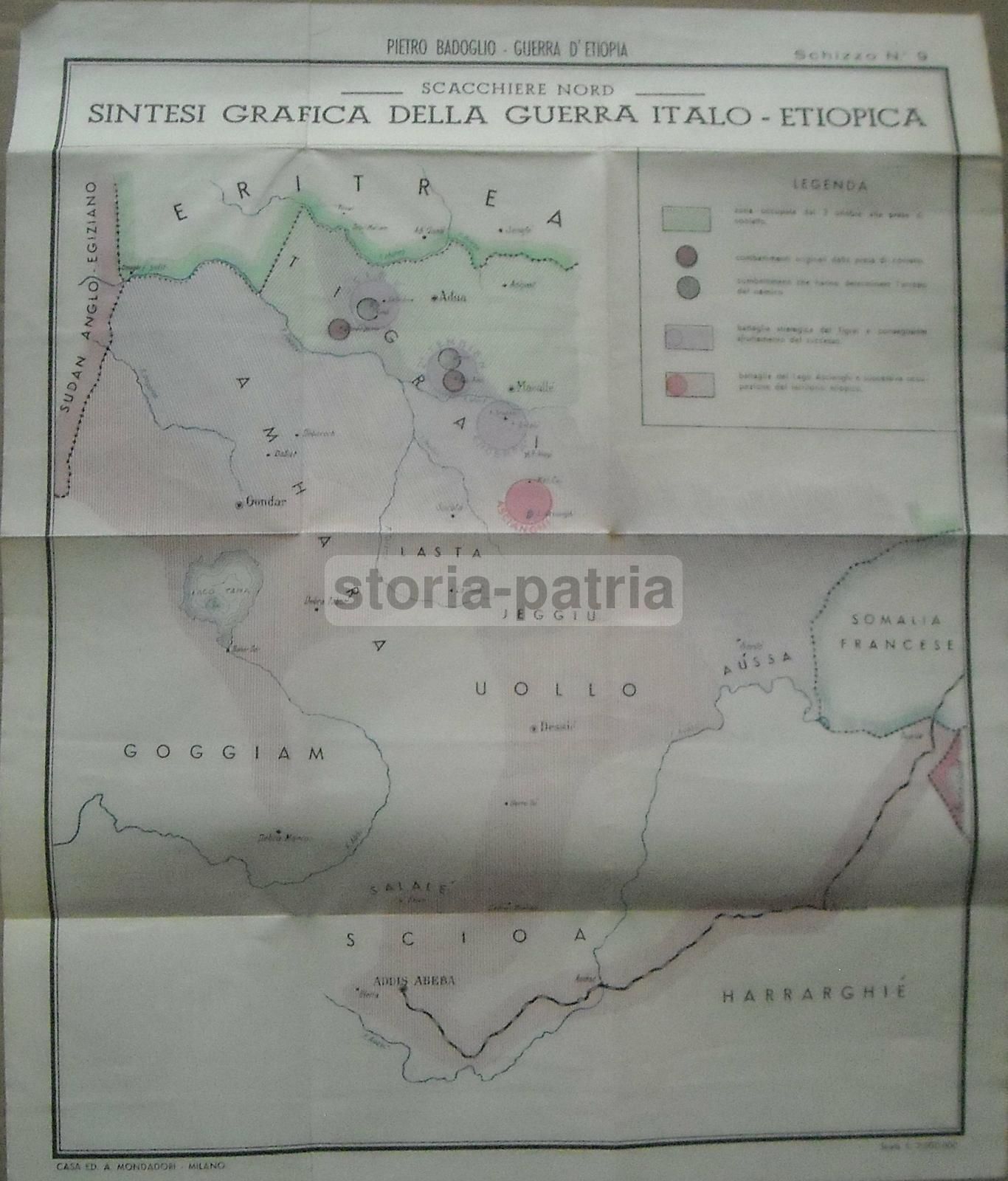 La Guerra d'Etiopia Di Pietro Badoglio, Mondadori 1936