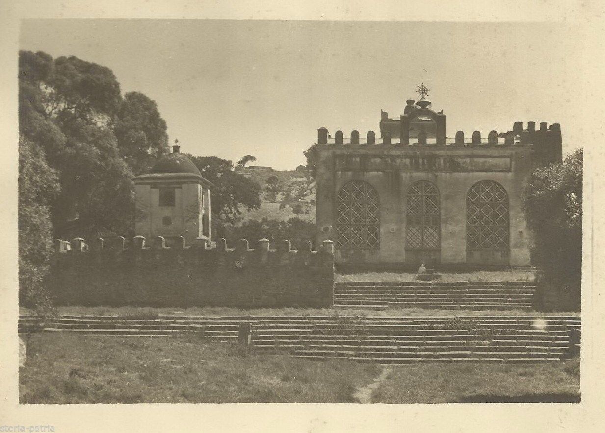 Fotografia Antica Cattedrale Di Axum, Etiopia, Epoca Coloniale