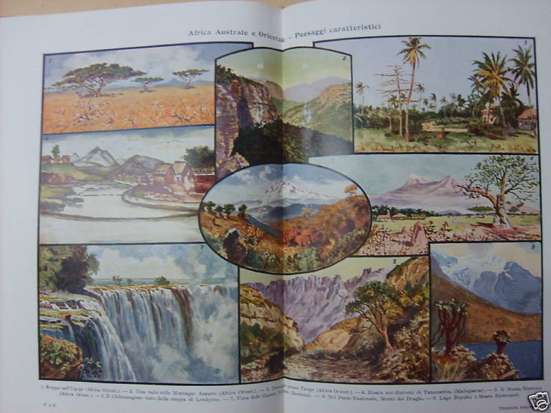 Africa: Geografia, Economia E Folklore. 3 Volumi, Vallardi, 1932 1936