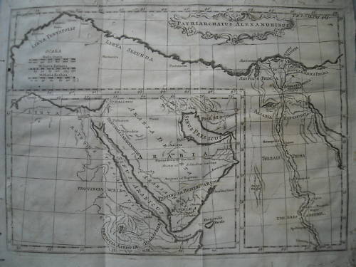 Mappa Antica Del Patriarcato Di Alessandria, Africa, Egitto E Arabia (1750)