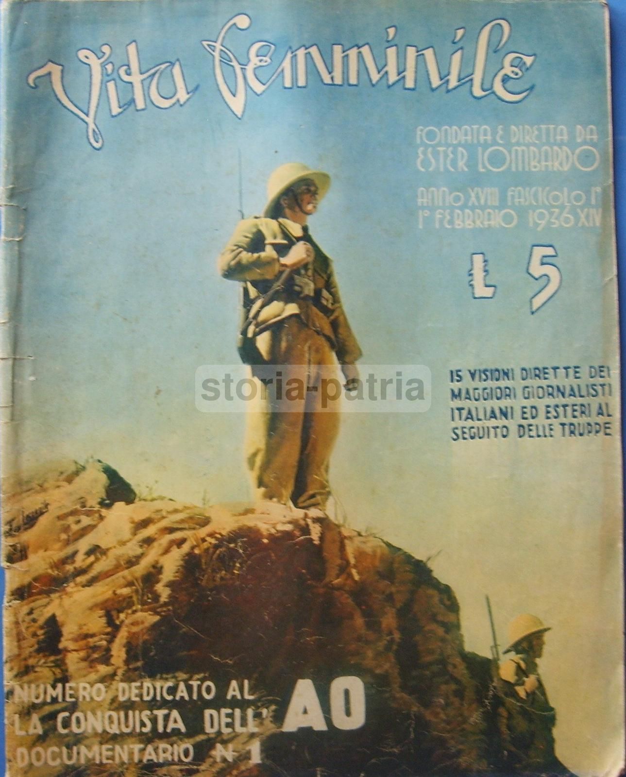 Vita Femminile 1936 Africa Orientale Colonie Balbo Adua Axum Libia