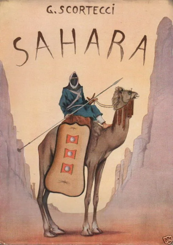 Sahara di G. Scortecci 1945 Hoepli con 75 Tavole Illustrate