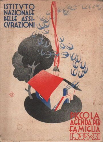 Agenda Ina 1933: Cucina, Musica, Arazzi, Savoia, Eritrea. Illustrata Da Bepi