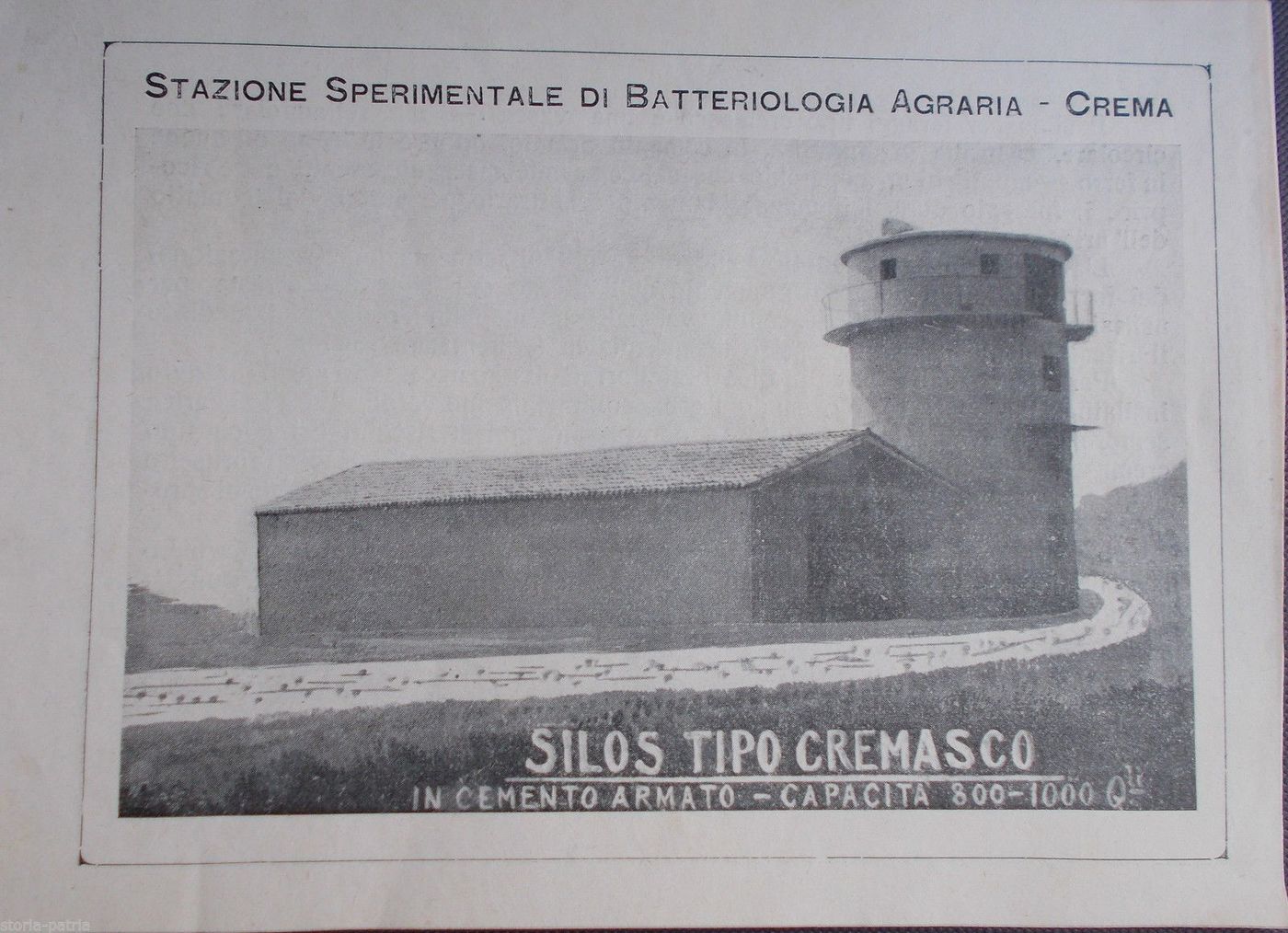 Batteriologia Agraria Crema Silos Cemento Armato Pavia Anni '30