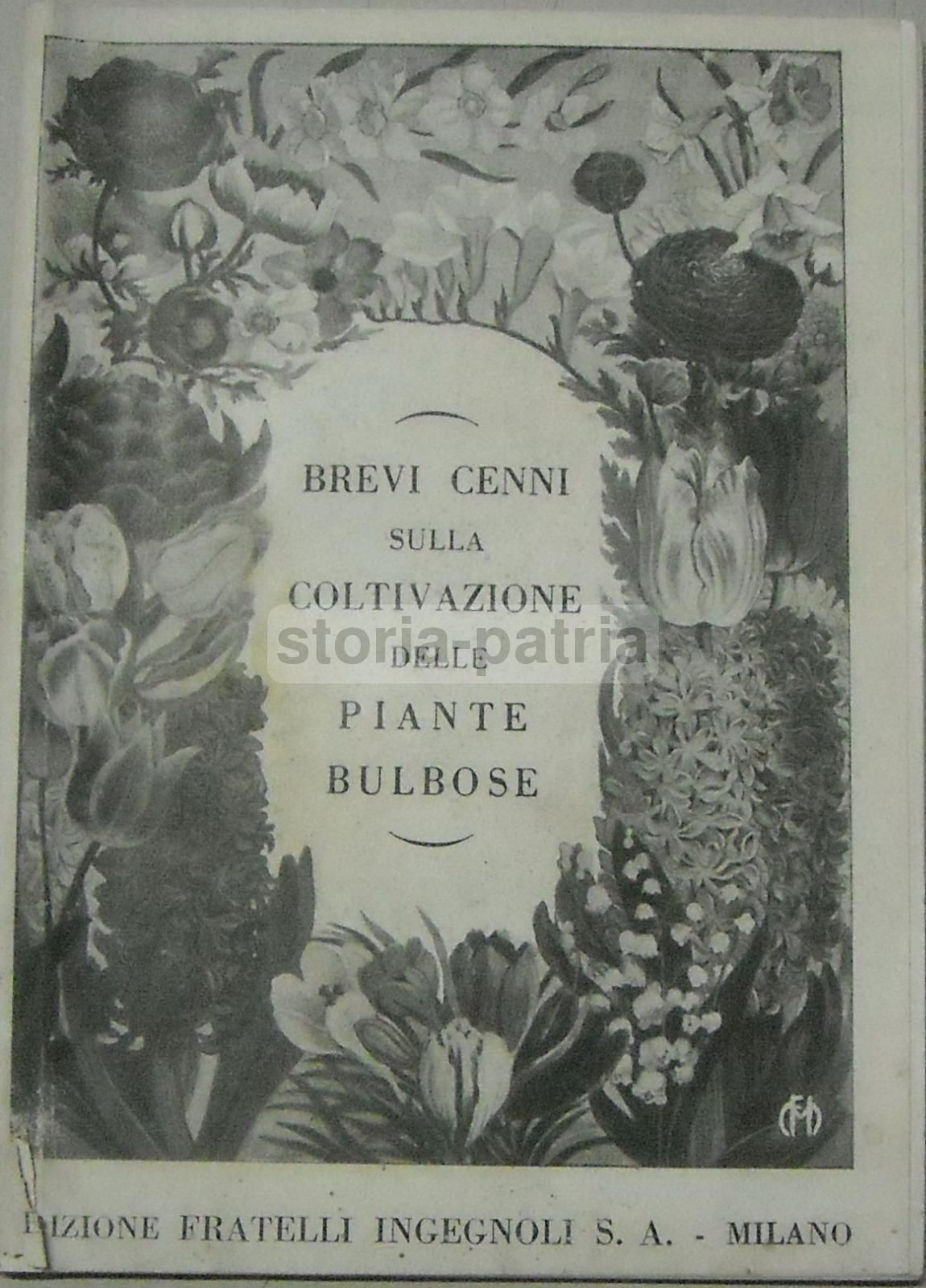 Ingegnoli: Brevi Cenni Sulla Coltivazione Delle Piante Bulbose (prima Metà Del '900)