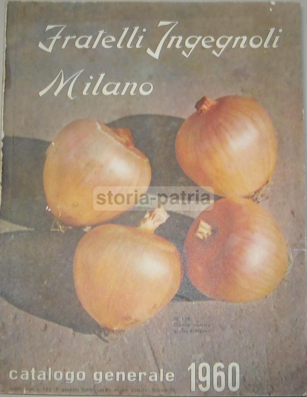 Catalogo Fratelli Ingegnoli 1960 Sementi Fiori Piante Ortaggi