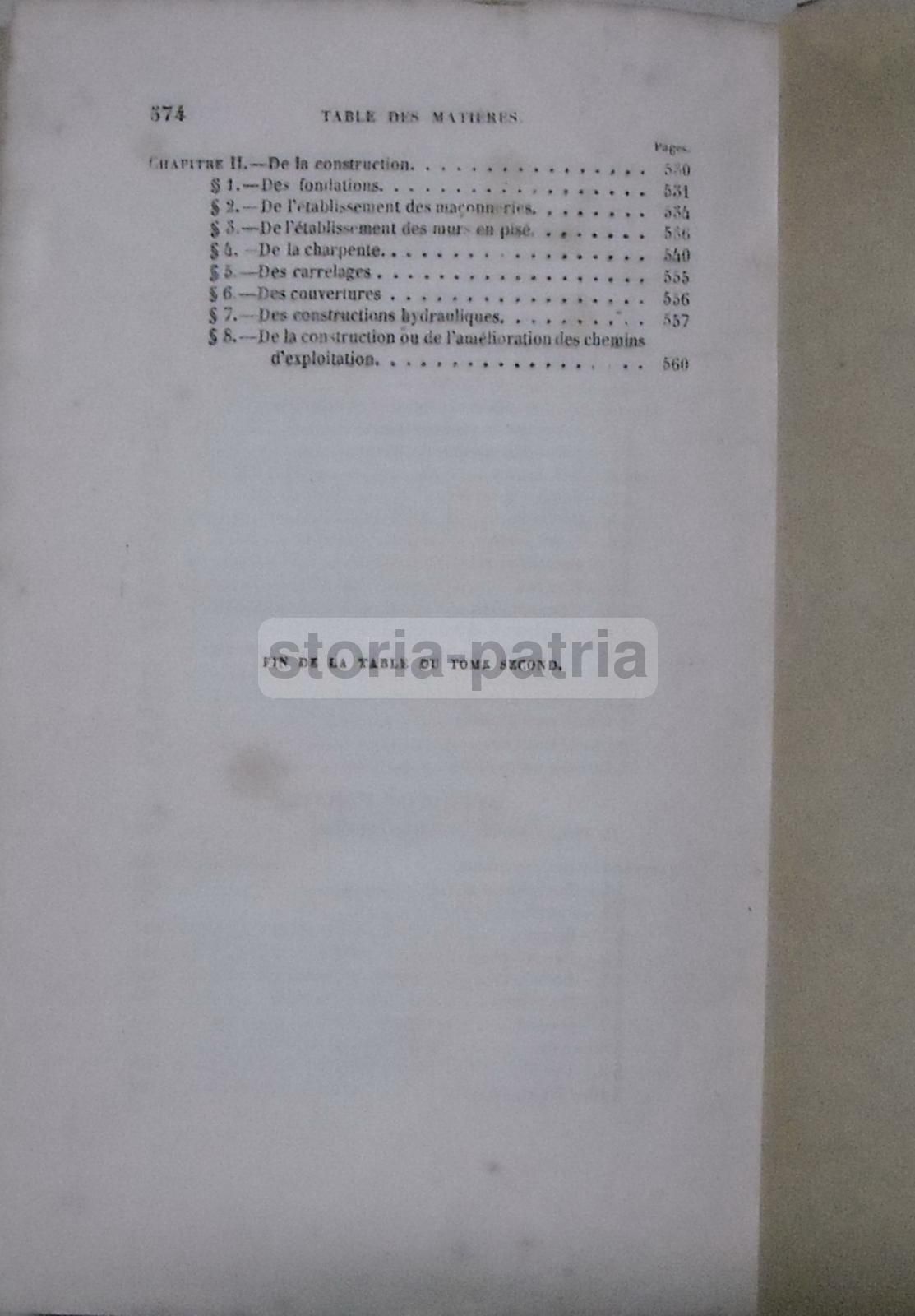 Cours d'Agriculture   Conte De Gasparin   Meteorologia E Architettura Rurale   1850 Circa