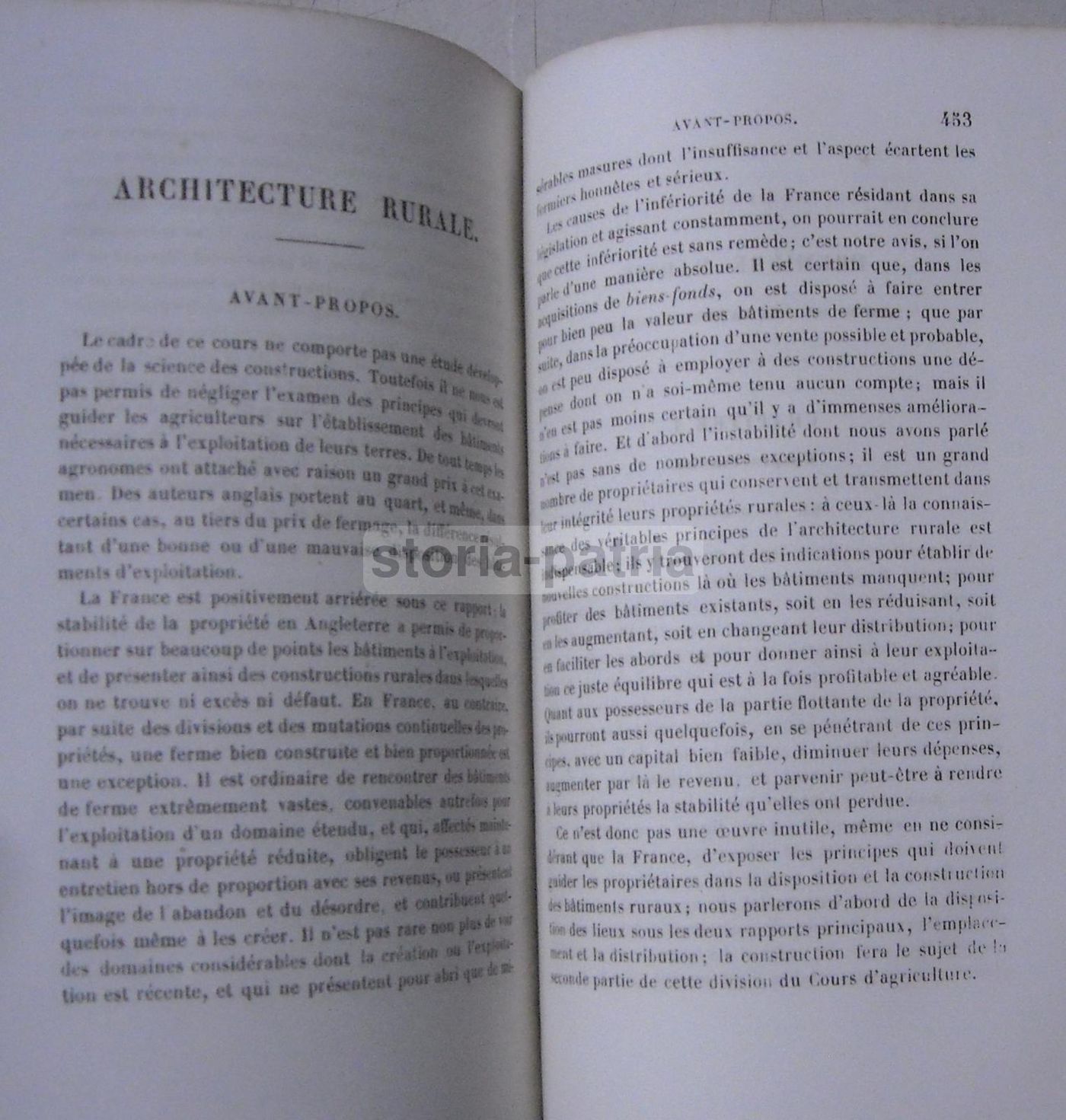 Cours d'Agriculture   Conte De Gasparin   Meteorologia E Architettura Rurale   1850 Circa