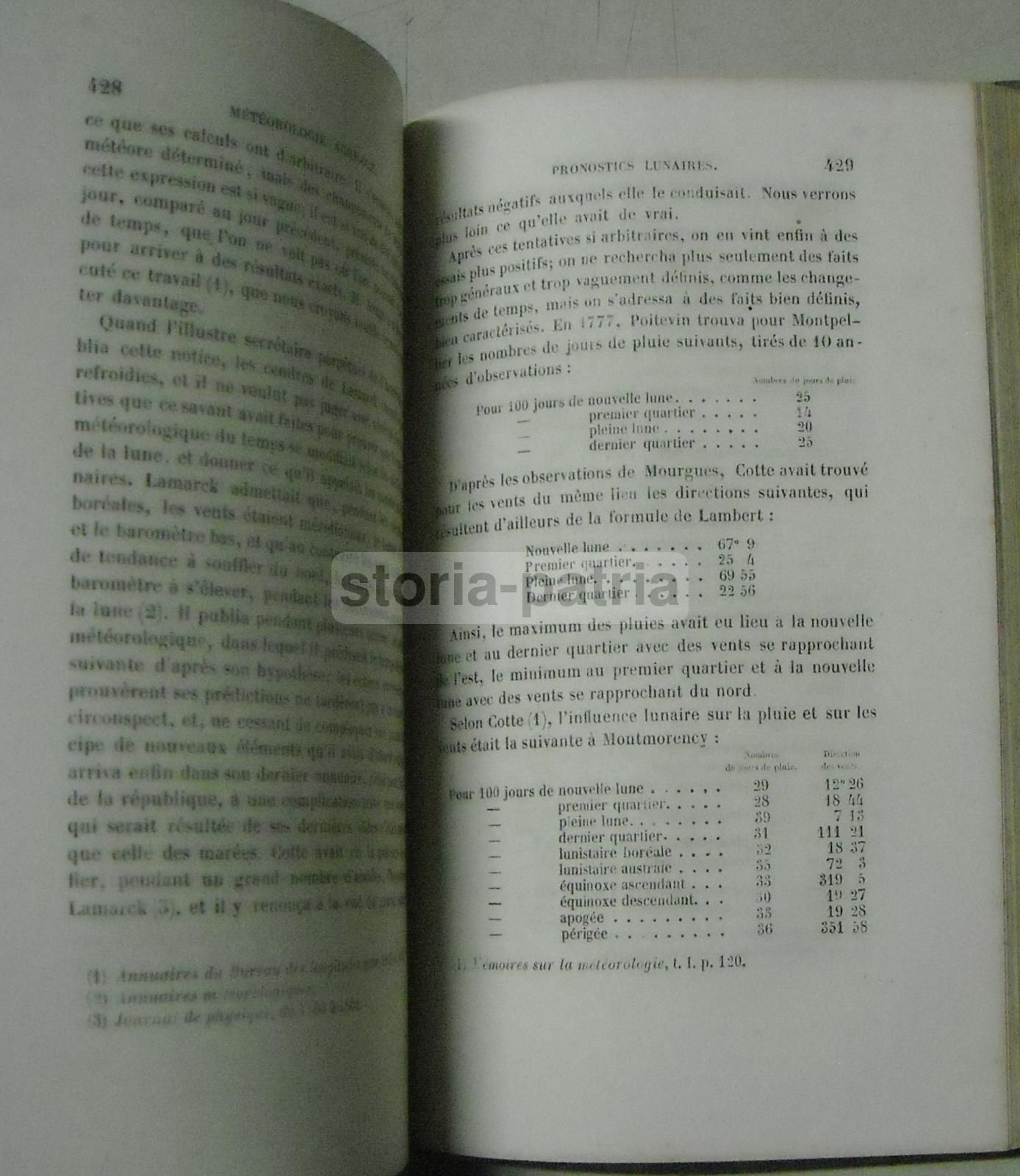 Cours d'Agriculture   Conte De Gasparin   Meteorologia E Architettura Rurale   1850 Circa