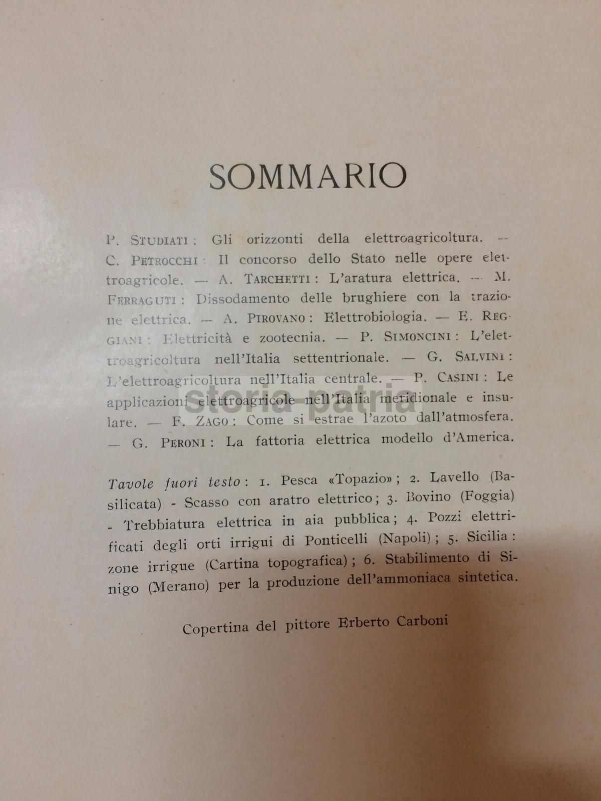 L'Italia Agricola 1930: Elettricità E Agricoltura (Sicilia, Puglia, Basilicata)
