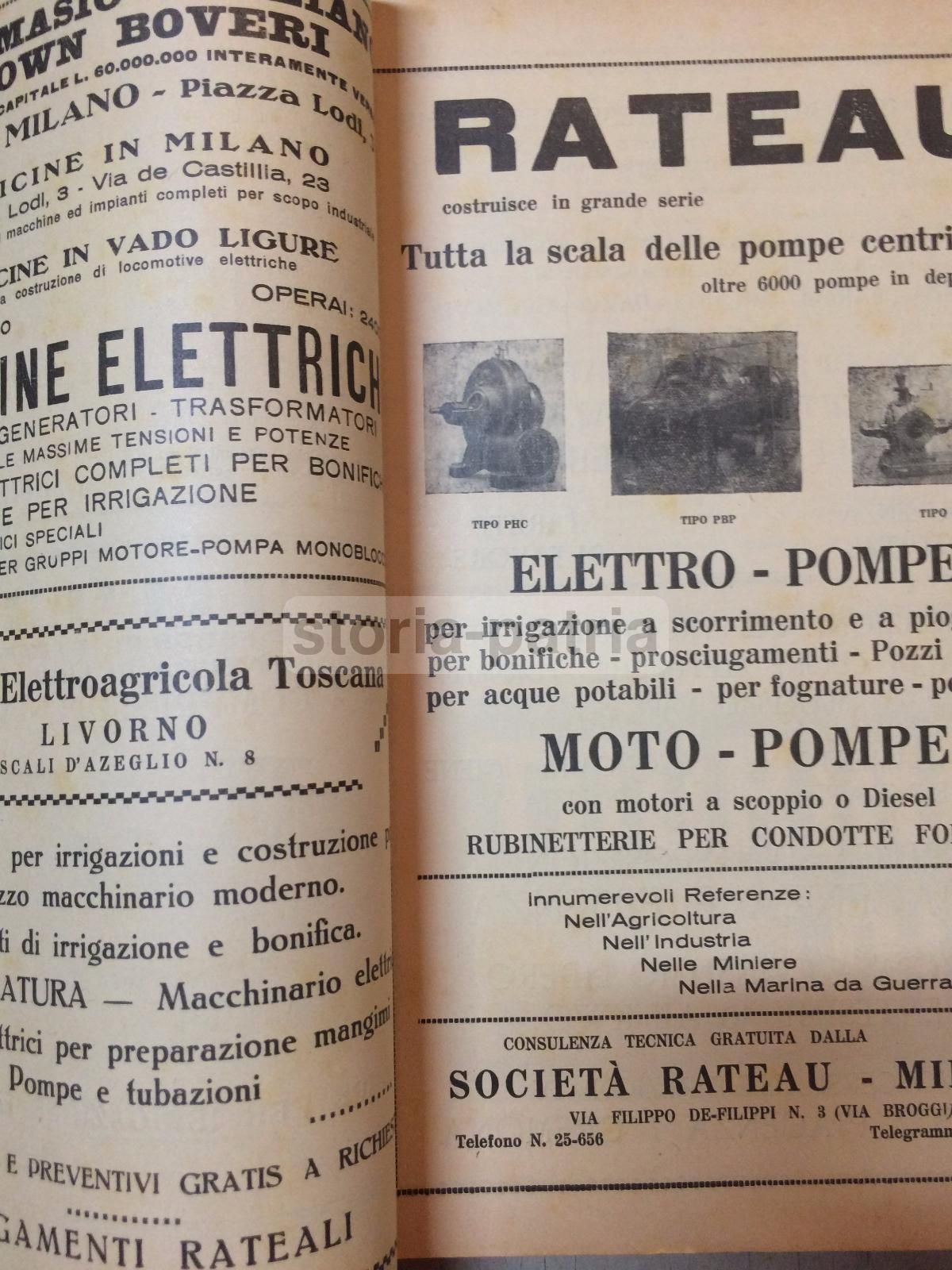 L'Italia Agricola 1930: Elettricità E Agricoltura (Sicilia, Puglia, Basilicata)