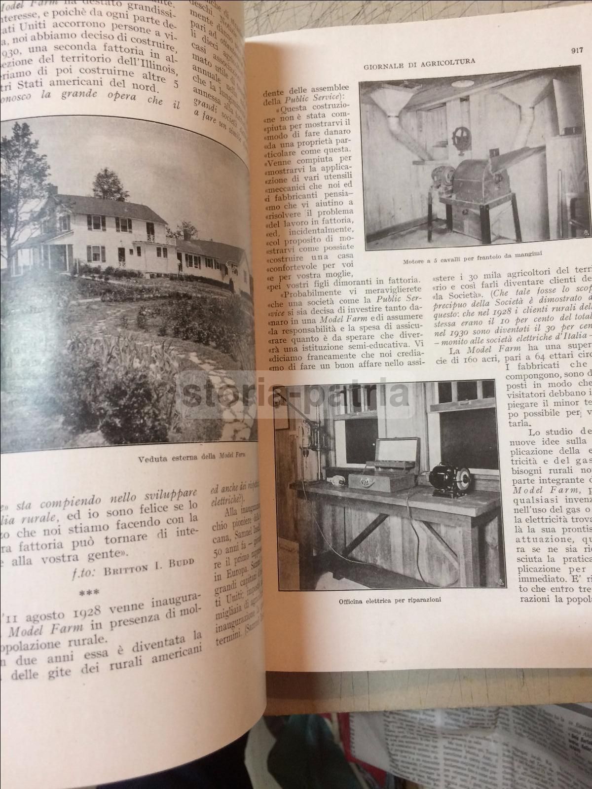 L'Italia Agricola 1930: Elettricità E Agricoltura (Sicilia, Puglia, Basilicata)